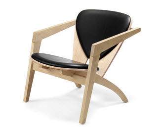 现代风格扶手椅 - GE 460 BUTTERFLY - Getama Danmark - 皮质 / Hans J. Wegner 设计