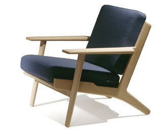 现代风格扶手椅 - 290 EASAY CHAIR - Getama Danmark - 皮质 / Hans J. Wegner 设计