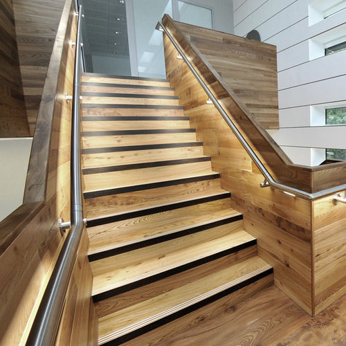 直线型楼梯 - UNIVERSITY OF OXFORD - elite metalcraft - L型 / U形 / 木台阶