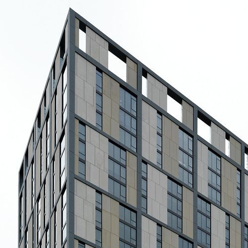 合成玻璃水泥外墙 - SOLSTICE ON THE PARK - Rieder Facades GmbH - 声学 / 发光 / 耐恶劣天气