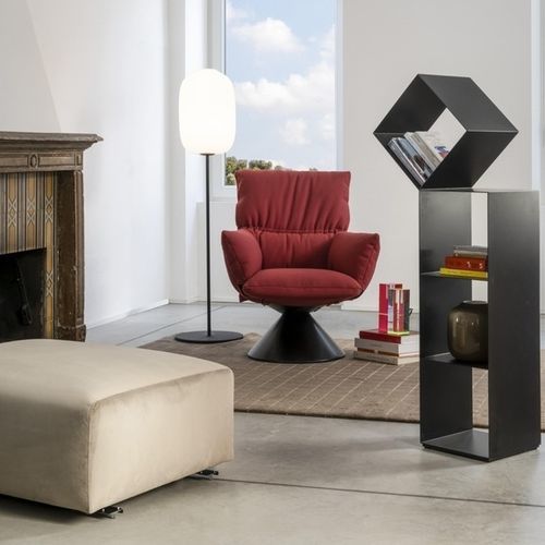现代风格书架 - DROP - Cappellini - 金属板 / Studio Nendo 设计 / 黑色