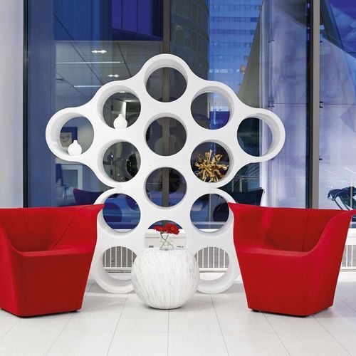 现代风格书架 - CLOUD - Cappellini - 聚丙烯 / 白色 / Ronan & Erwan Bouroullec 设计