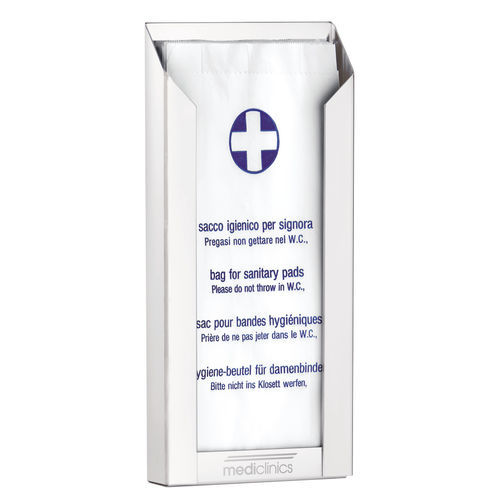 墙面卫生袋分配器 - DBH100 - Mediclinics, s.a. - 手动 / 钢 / 酒店