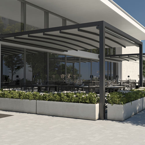临墙凉棚架 - KEPLAN A - KE Outdoor Design - 独立 / 铝制 / 布料
