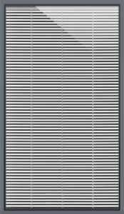 威尼斯式遮光帘 - WHITE S102	 - I D Systems - 褶皱 / 用于窗户 / 帆布