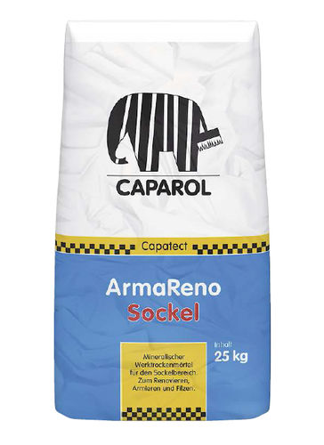 防护砂浆 - CAPATECT-ARMARENO SOCKEL - Caparol - 用于混凝土 / 矿物 / 水泥