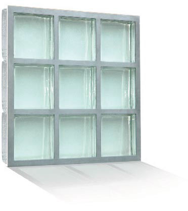 正方形玻璃方砖 - DIVISION 8 High Performance System  - Pittsburgh Corning - 磨砂 / 高强度 / 防弹