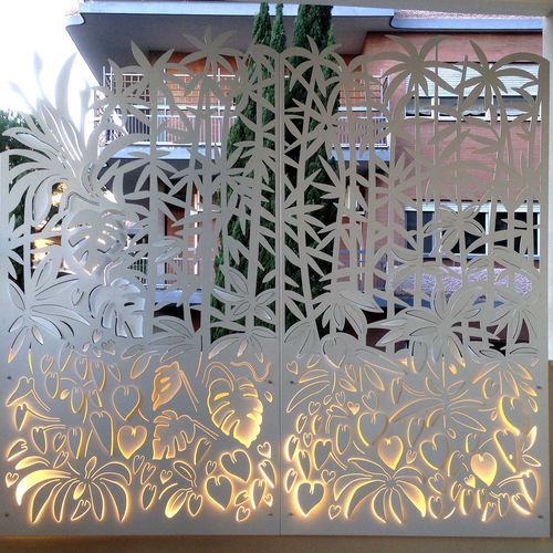 盖板挡板 - BACKLIT  - Logical Space design - 铝制 / 用于隔离