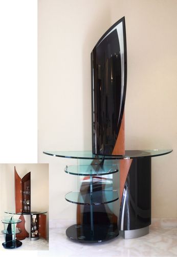 现代风格酒柜 - MIROITERIE PETITJEAN - MDF / 玻璃