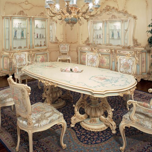 经典风格餐桌 - FRATELLI RADICE SRL - 漆木 / 椭圆 / 家用
