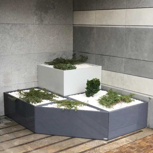 纤维水泥花坛 - IRM100.80H40 - ATELIER SO GREEN - 聚苯乙烯 / 黏土 / 长方形