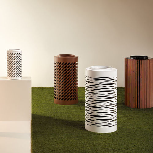 公共垃圾桶 - NYON - Made Design Barcelona - 金属 / 带烟灰缸 / 无盖
