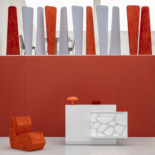 组合式前台接待桌 - ORGANIC - MDD - 层压板 / 玻璃 / Plexiglas®宝克力