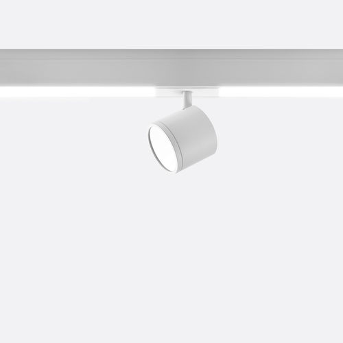 LED式轨道灯 - NEWTON FLAT RAIL - Egoluce - 圆形 / 带漆铝 / 用于商店