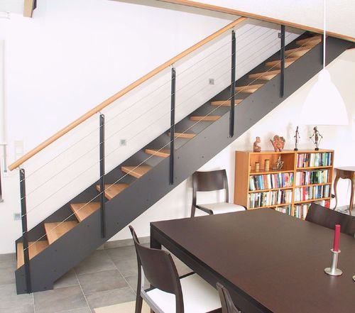 直线型楼梯 - LOFT : 5009 - Créateur d'escaliers Treppenmeister - 木台阶 / 木质结构 / 家用