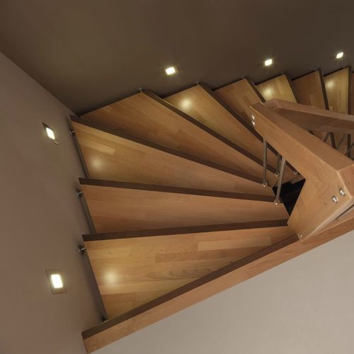 现代风格壁灯 - EXTRA  - Créateur d'escaliers Treppenmeister - 室内 / 金属 / 方形