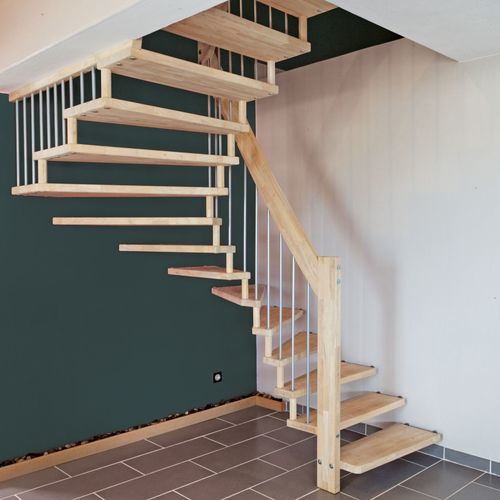 直线型楼梯 - OPTIMA - Créateur d'escaliers Treppenmeister - L型 / U形 / 木台阶