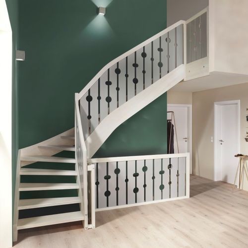 L型楼梯 - AURA - Créateur d'escaliers Treppenmeister - U形 / 木台阶 / 实木
