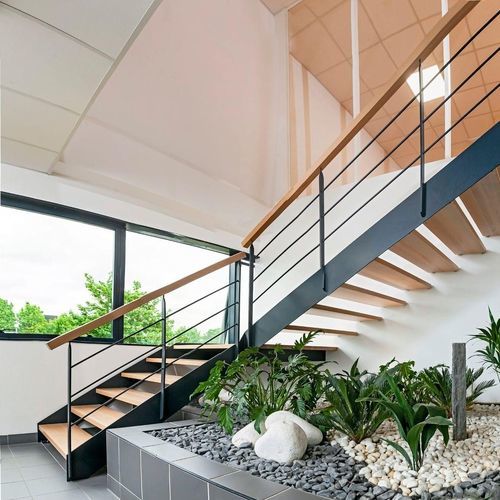 直线型楼梯 - LOFT - Créateur d'escaliers Treppenmeister - 木台阶 / 金属 / 木质