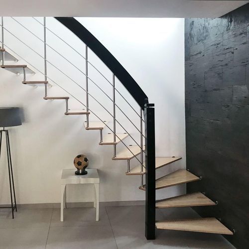 L型楼梯 - Créateur d'escaliers Treppenmeister - 木台阶 / 金属 / 木质