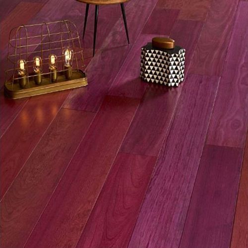 层压地板 - AMARANTE - DESIGN PARQUET - 实木 / 山形纹 / 涂油