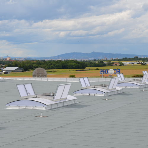 铝出烟活板门 - ECOBAC DV 110 POUR VOUTE - Kingspan Light + Air - 聚碳酸酯 / 排烟排热系统