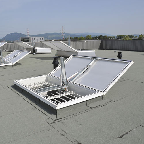 铝制出烟活板门 - ECOFEU PREMIUM ALU 160 PN - Kingspan Light + Air - 聚碳酸酯 / 用于屋顶