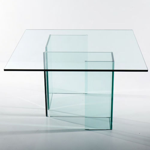 现代风格餐桌 - ESSE - VB Glass - 玻璃 / 正方形 / 家用