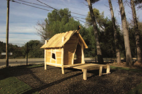 室外儿童游戏屋 - SPIELART : C15 LA MAISON DU CHAT  - Pro Urba - Aqua Pro Urba