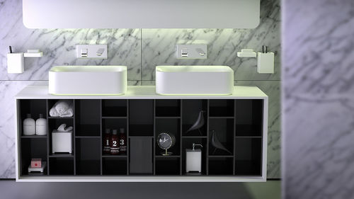 壁挂台盆柜 - BOXES - KNIEF & CO. GmbH - 坚硬表面 / 现代风格 / 带抽屉