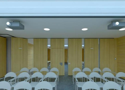 折叠推拉式隔断 - MAXPARETE - Oddicini Industrie - 层压板 / 专业 / 电动
