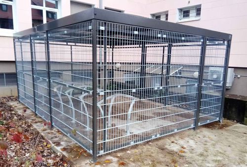 安全自行车停放处 - 5-LOCK - NORCOR MOB.URBAIN - 模块化 / 钢 / 公共空间