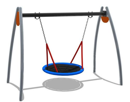 不锈钢秋千 - MK-QQ011 G - Novum 4 Kids - HDPE / 用于游乐场