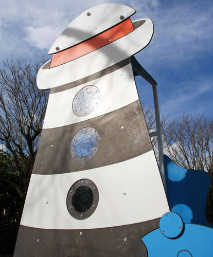 公共机构用儿童游戏屋 - 720 LA CABANE PHARE - Transalp - 游乐场 / 公共空间 / 带滑梯