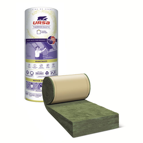 隔热隔音材料 - THERMOCOUSTIC 35 QPL - URSA France - 玻璃棉 / 卷式 / 用于屋顶
