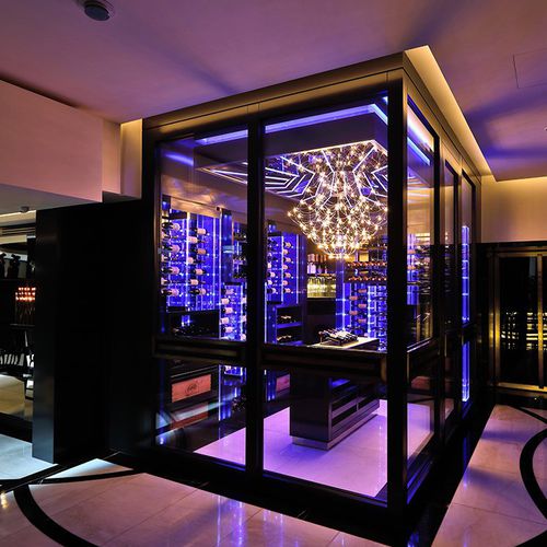 家用葡萄酒柜 - CELLAR 11 - Focus Wine Cellars - 玻璃 / 集成照明