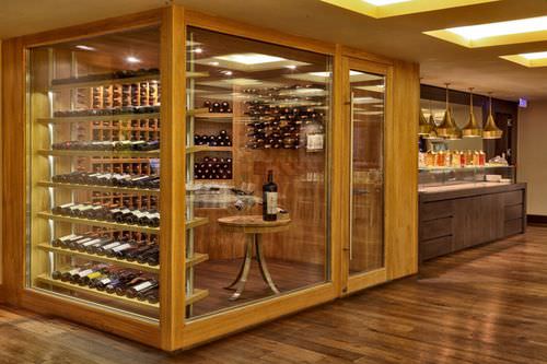 专业葡萄酒柜 - ARMAGGAN HOTEL - Focus Wine Cellars - 嵌入式 / 玻璃 / 木质