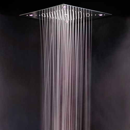 天花板暗装淋浴莲蓬头 - UR9900L - Ama Luxury Shower - 长方形 / 雨水 / 内置照明