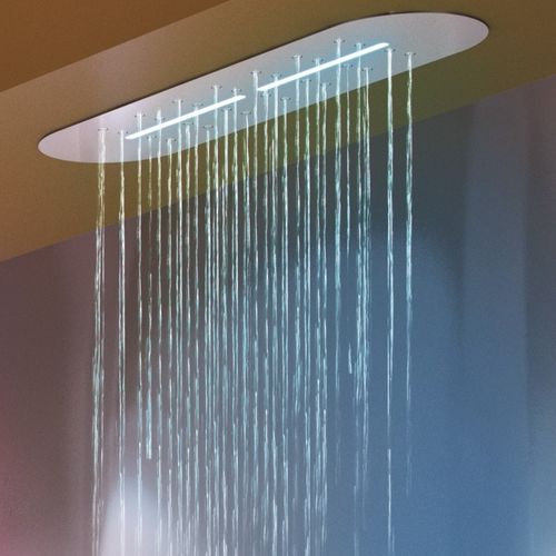 天花板暗装淋浴莲蓬头 - RN5000L - Ama Luxury Shower - 椭圆 / 雨水 / 色彩疗法