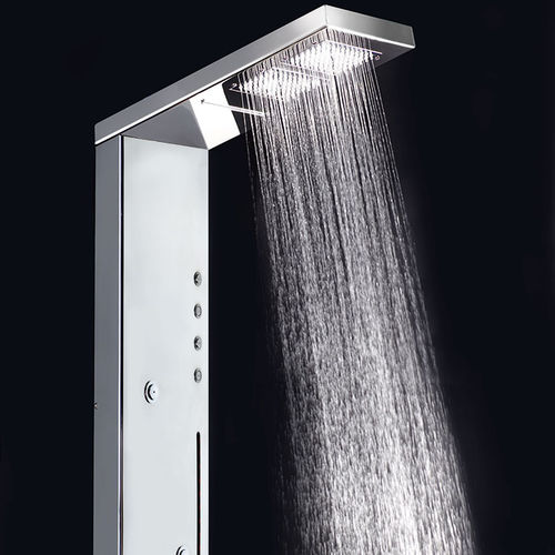 钢淋浴柱 - CU 6500L  - Ama Luxury Shower - 高亮光 / 壁挂 / 现代风格