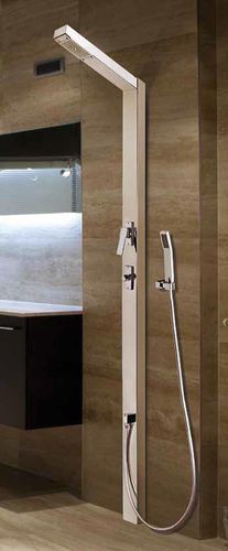 不锈钢淋浴柱 - SA 5500L  - Ama Luxury Shower - 镀铬表层 / 壁挂 / 现代风格