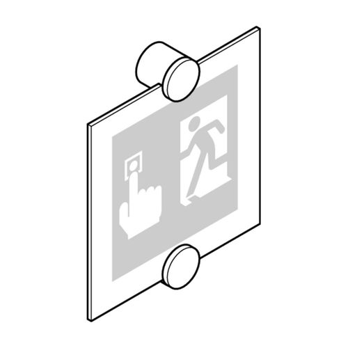 门用标识板 - 1385-FTS-----00 - Eff Eff - 壁挂 / 丙烯塑料 / 室内