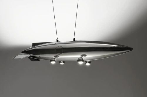 航空枝形吊灯 - AIR-ALP0177 AIRCRAFT FUEL TANK LIGHT - Arteinmotion - 原创设计 / 镀铬金属 / 铝制