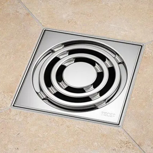 不锈钢地面存水弯 - TECEdrainpoint S - TECE Italia - 用于浴室 / 带网格 / 定制