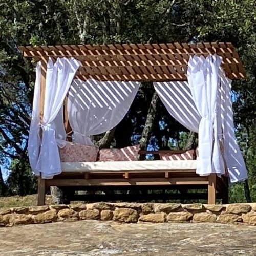 顶篷花园床 - MADRAGUE - HONEYMOON - 双人 / 现代风格 / 布料