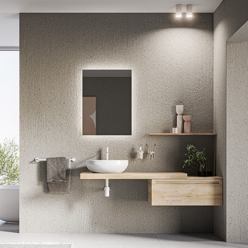 壁挂式台盆柜 - PICCADILLY - Inda - 木制 / 铝 / 现代风格