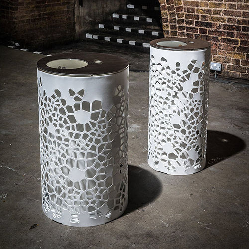 不锈钢垃圾桶 - OSSO  - Factory Street Furniture - 电镀钢 / 单 / 现代风格