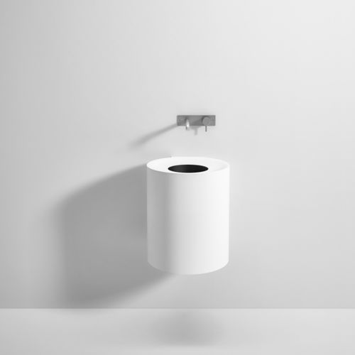 悬挂式台盆 - Rexa Design - Corian®可丽耐 / 圆形 / 无孔
