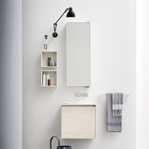 壁挂镜子 - GIREVOLE - Rexa Design - 现代风格 / 长方形 / Corian®可丽耐