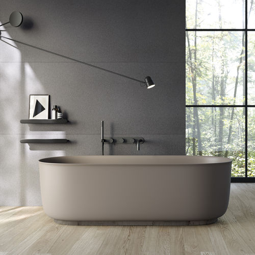椭圆浴缸 - HAMMAM - Rexa Design - 岛台式 / 住宅用 / Corian®可丽耐